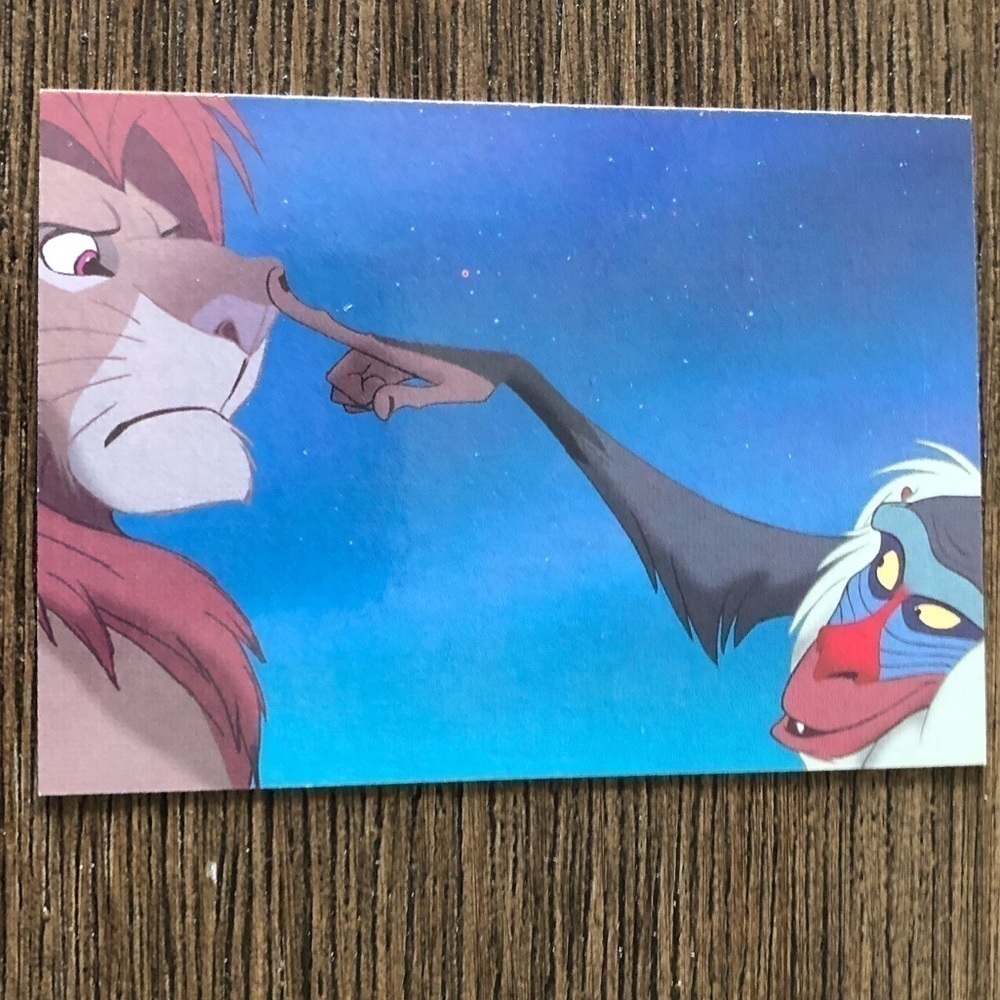 Disney The Lion King 1995 trading card: Know Your Father #50